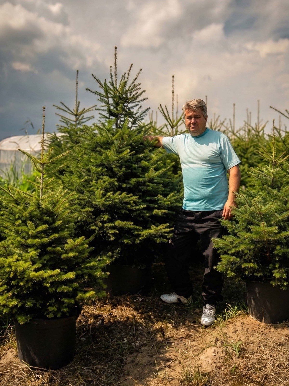 Η οικογένεια Καρανταγλή στο φυτώριο