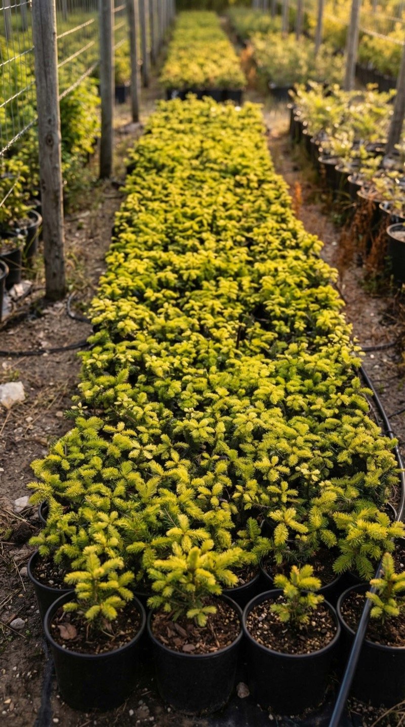 Σειρές σπορόφυτων στο θερμοκήπιο